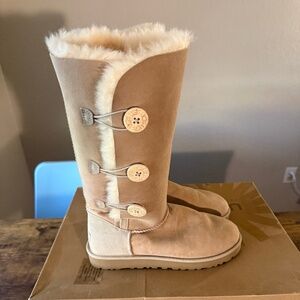 Like New Ugg Tall Sand Bailey Boots-size 10